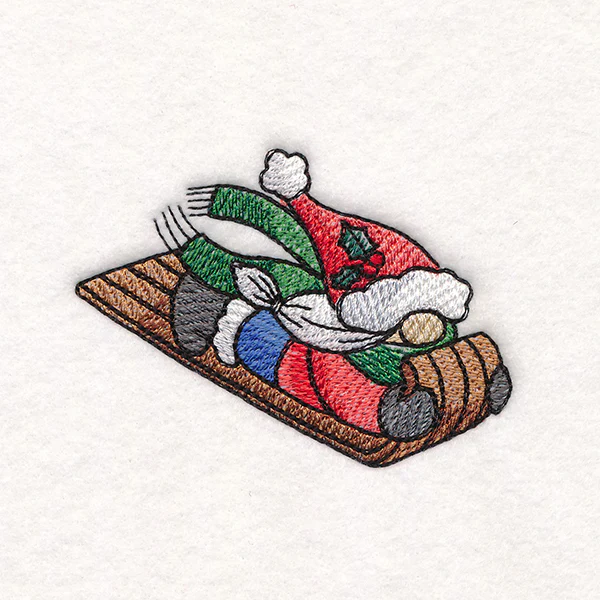 Winter Fun Sledding Gnome - Girl - Image 3
