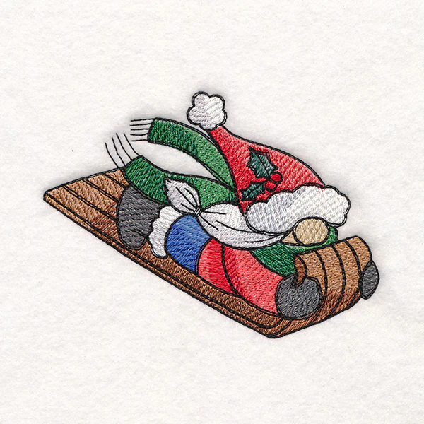 Winter Fun Sledding Gnome - Girl - Image 4
