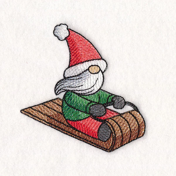 Winter Fun Sledding Gnome - Guy - Image 3