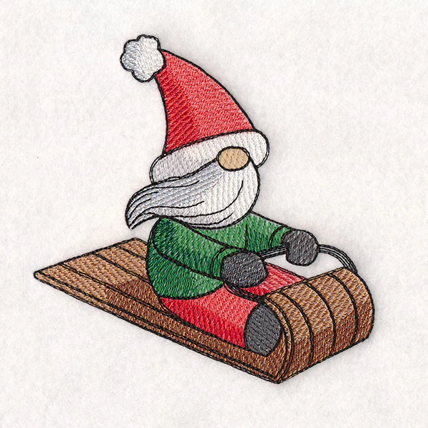 Winter Fun Sledding Gnome - Guy - Image 4