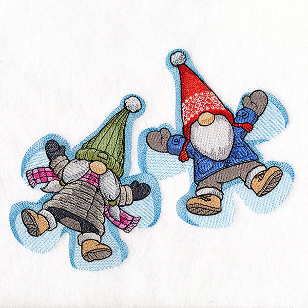 Winter Fun Snow Angel Gnomes - Image 4