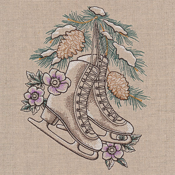 Winter Magic Ice Skates Etching - Image 3