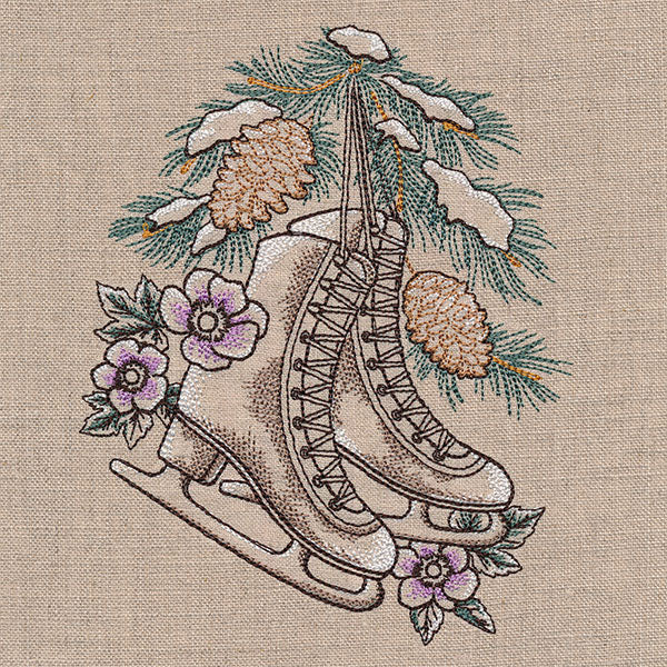 Winter Magic Ice Skates Etching - Image 5