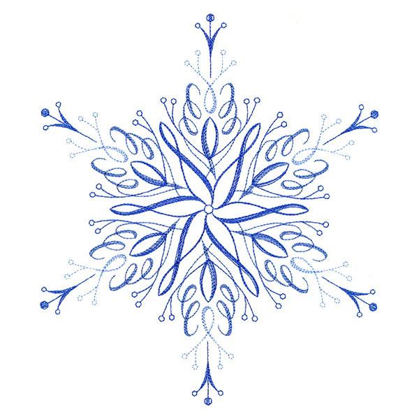 Winter Snowflake Calligraphy 1 - Image 5