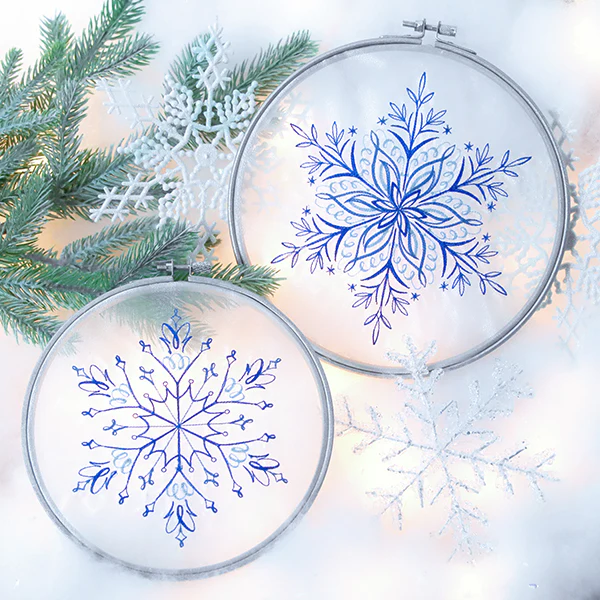 Winter Snowflake Calligraphy 2 - Image 2