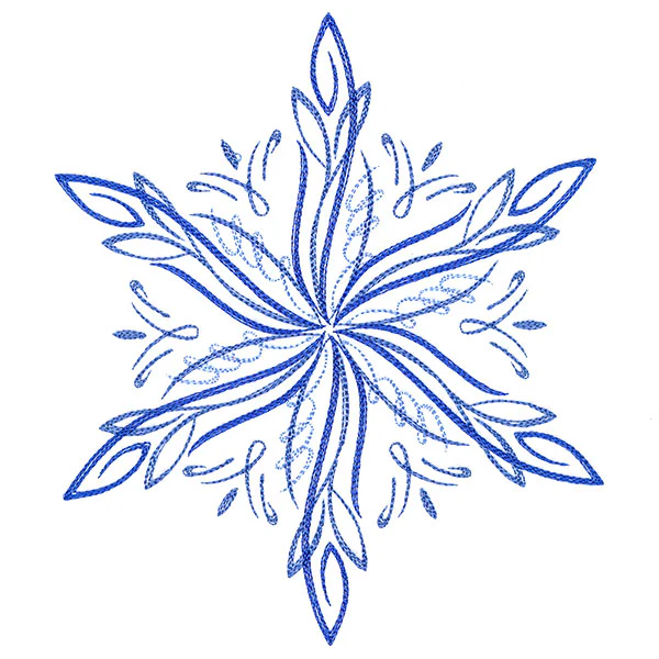 Winter Snowflake Calligraphy 3 - Image 2