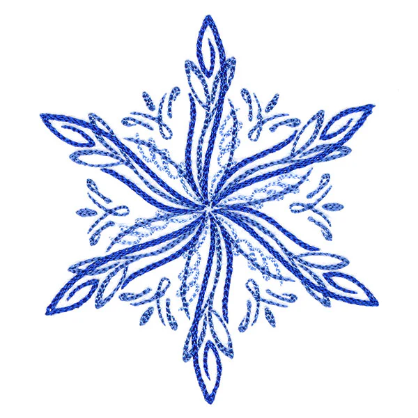 Winter Snowflake Calligraphy 3 - Image 4