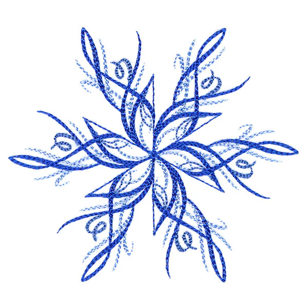 Winter Snowflake Calligraphy 4 - Image 4