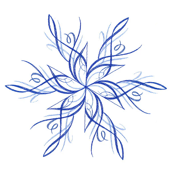 Winter Snowflake Calligraphy 4 - Image 5