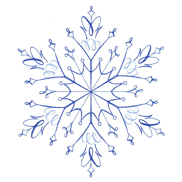 Winter Snowflake Calligraphy 5 - Image 9