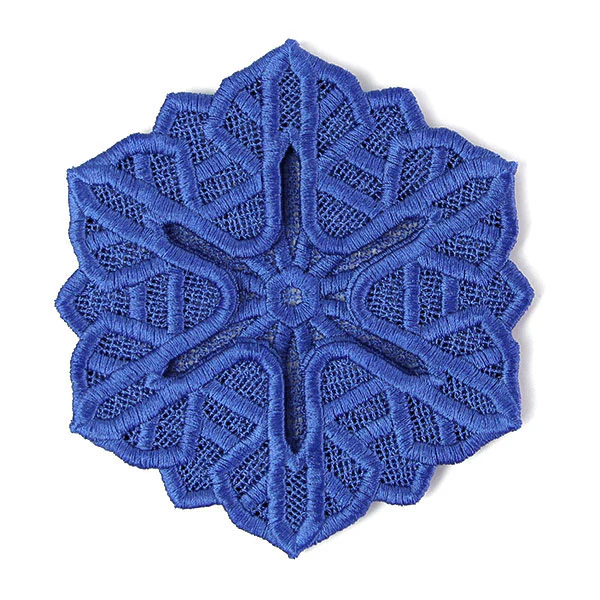 Winter Snowflake Wine Glass Coaster (Lace) - Image 2