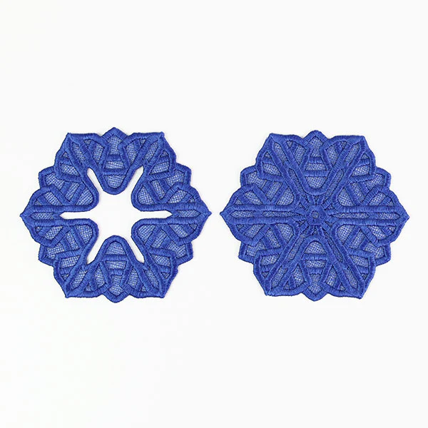 Winter Snowflake Wine Glass Coaster (Lace) - Image 3