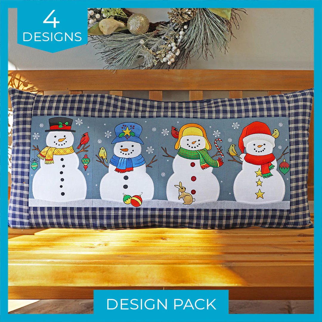 Winter Snowman Build-A-Scene (Applique) Design Pack - Image 8