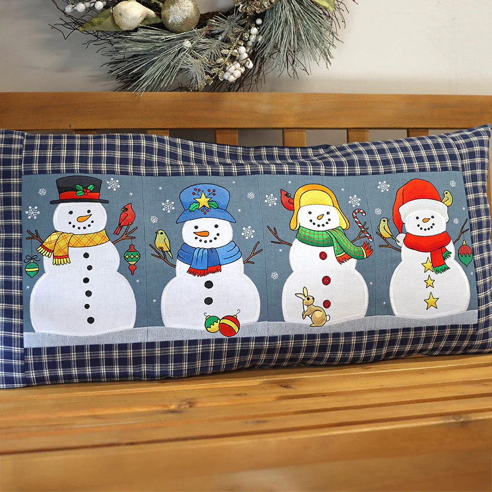 Winter Snowman Build-A-Scene Square 1 (Applique) - Image 2