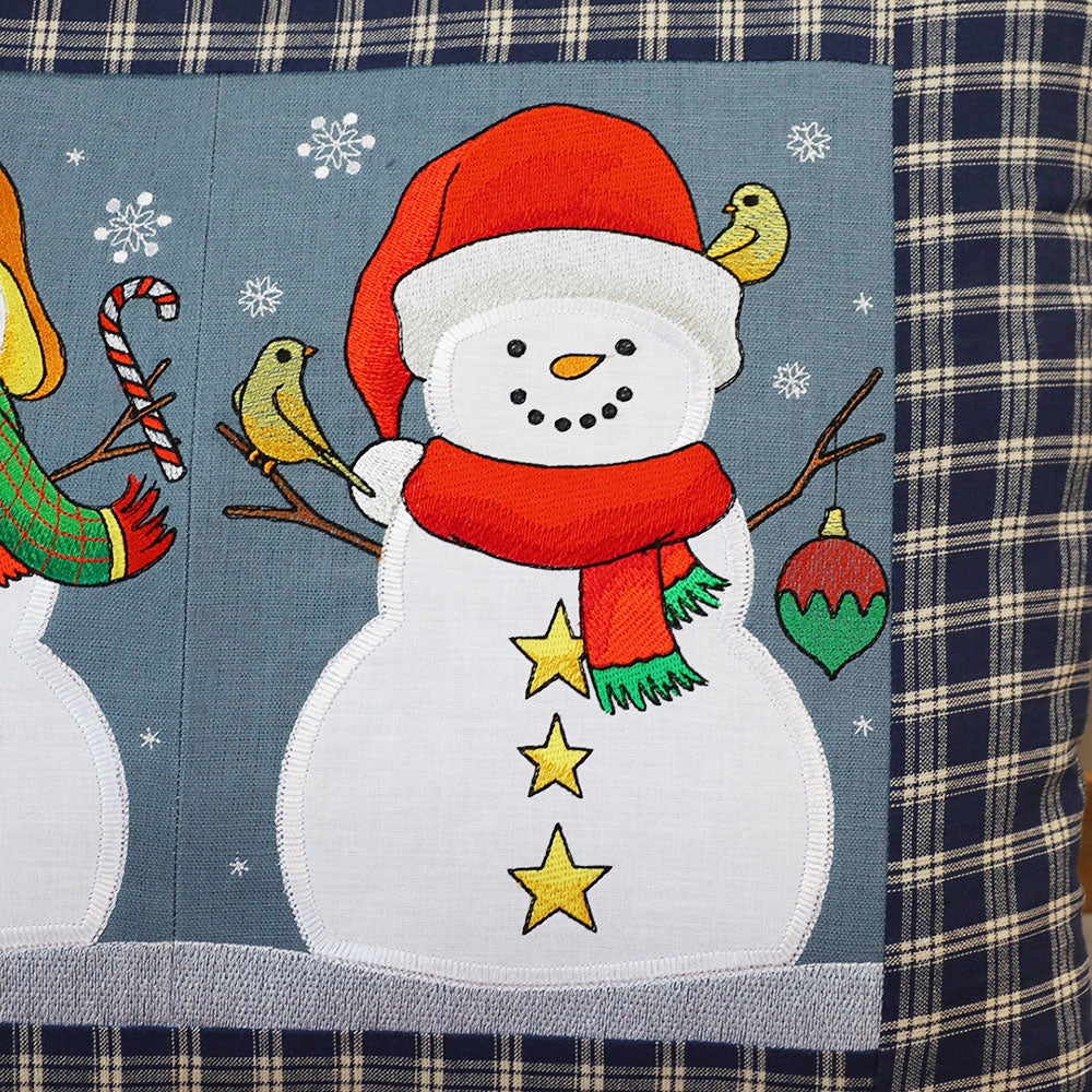 Winter Snowman Build-A-Scene Square 4 (Applique) - Image 4