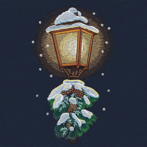 Winter Walk at Midnight Lamppost - Image 2