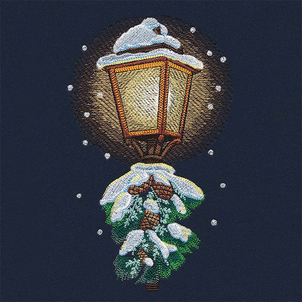 Winter Walk at Midnight Lamppost - Image 3