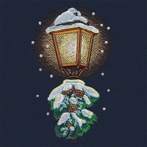 Winter Walk at Midnight Lamppost - Image 4
