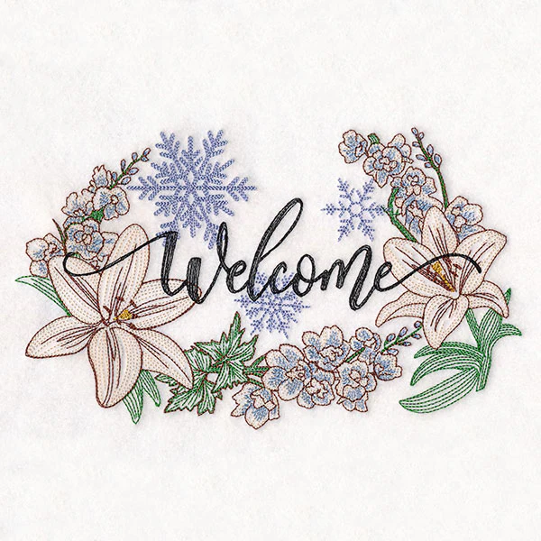 Winter Welcome with Flowers - Image 5
