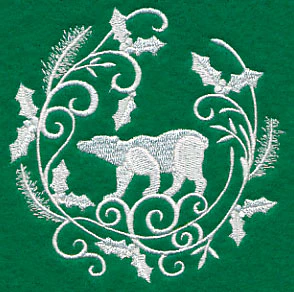 Winter Wonderland Polar Bear (Whitework) - Image 5