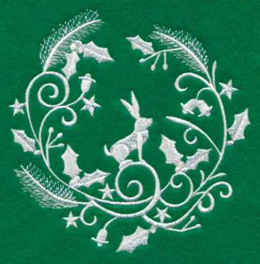 Winter Wonderland Rabbit (Whitework) - Image 4