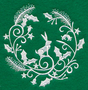 Winter Wonderland Rabbit (Whitework) - Image 5