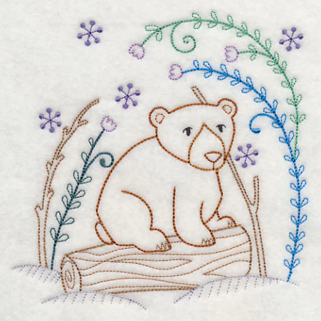 Winter Woodland Bear (Vintage) - Image 3