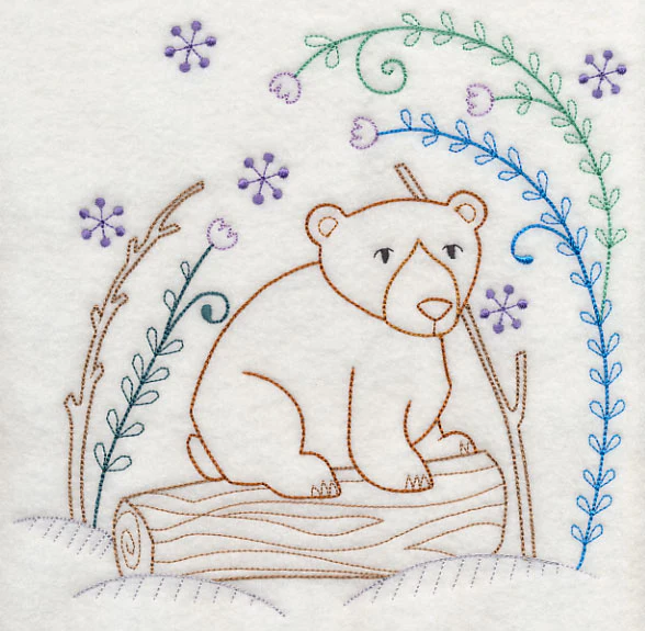 Winter Woodland Bear (Vintage) - Image 5