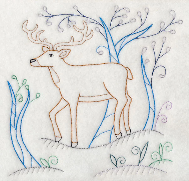 Winter Woodland Buck (Vintage) - Image 5