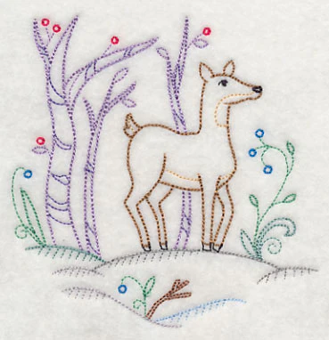 Winter Woodland Doe (Vintage) - Image 4