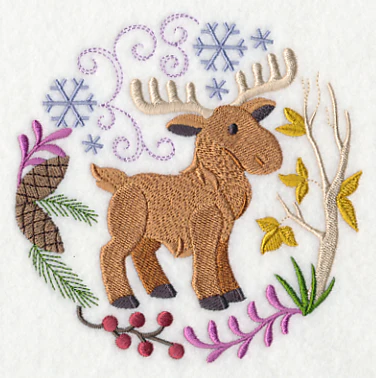 Winter Woodland Moose - Image 4