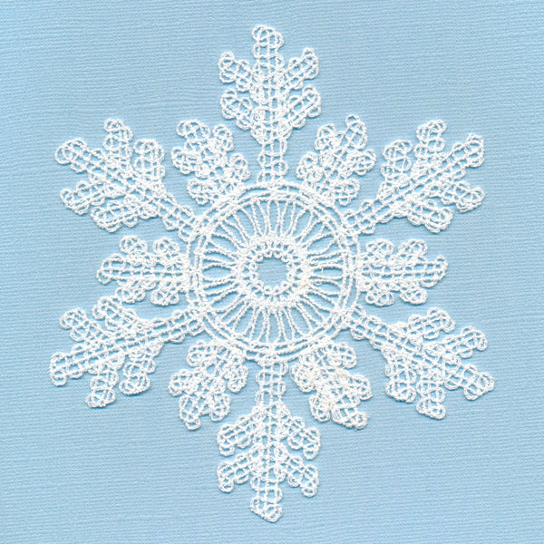 Winter's Night Snowflake (Battenburg Lace) - Image 4