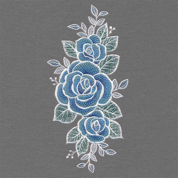 Winter's Splendor Icy Rose Border - Image 5