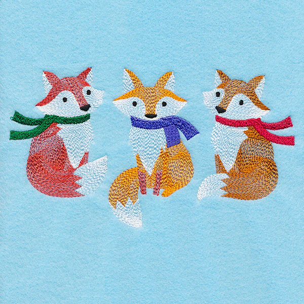 Wintertide Fox Trio - Image 3