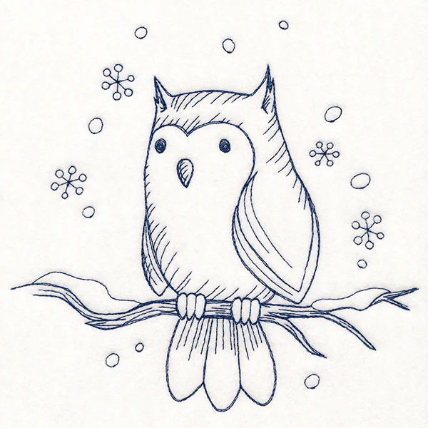 Wintertide Owl Etching - Image 5