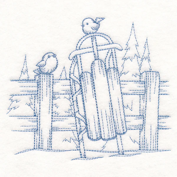 Wintertide Sled Etching - Image 3