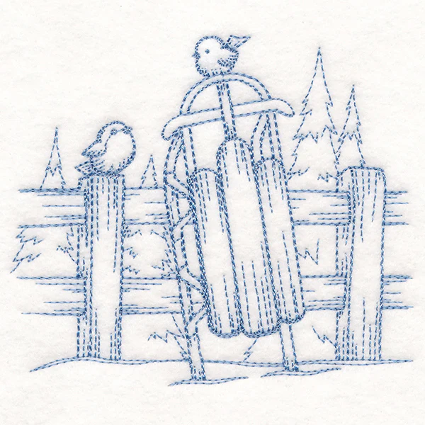 Wintertide Sled Etching - Image 4