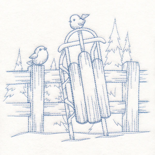 Wintertide Sled Etching - Image 5