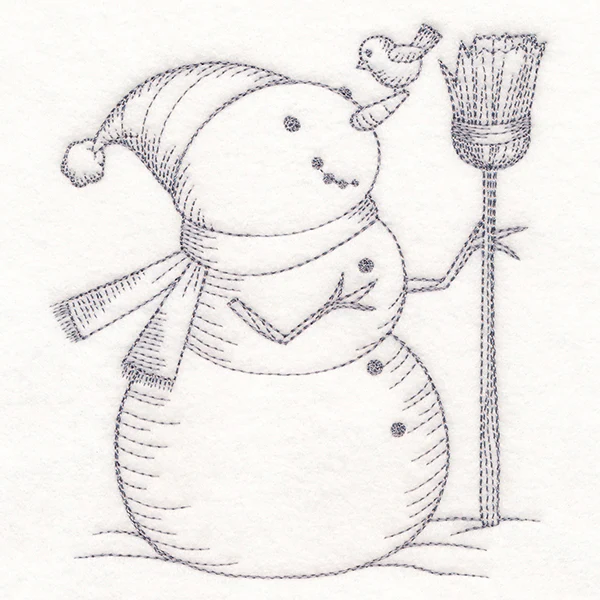 Wintertide Snowy Friends Etching - Image 3