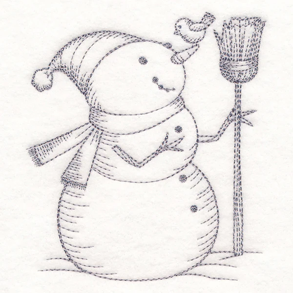 Wintertide Snowy Friends Etching - Image 4