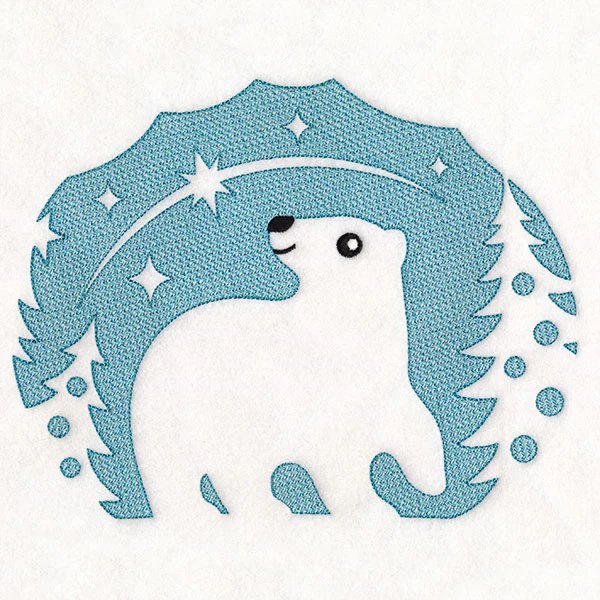 Wintertime Polar Bear (Embossed) - Image 10