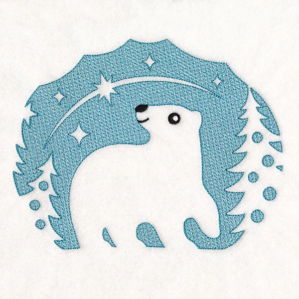 Wintertime Polar Bear (Embossed) - Image 4