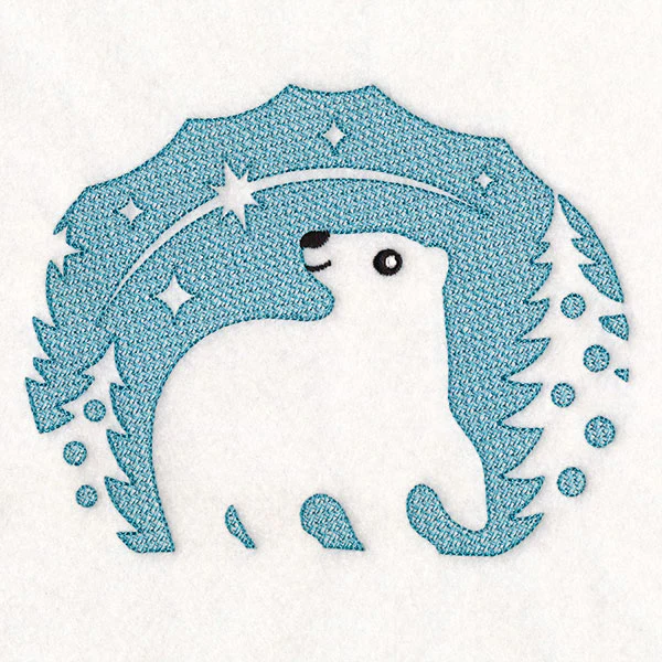 Wintertime Polar Bear (Embossed) - Image 7