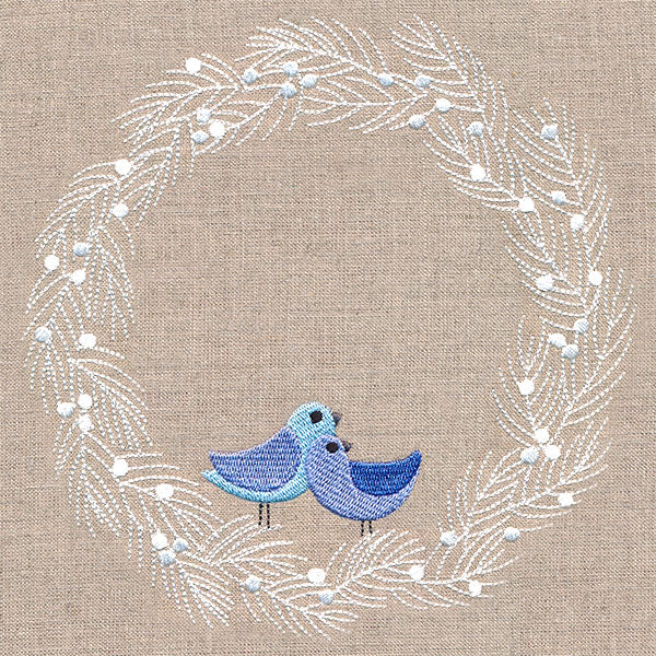 Wintry Bird Wreath - Image 3