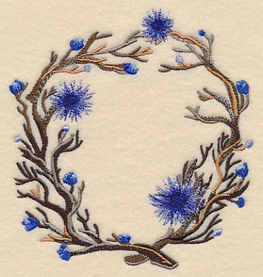 Wintry Branches Wreath in Watercolor - Image 4