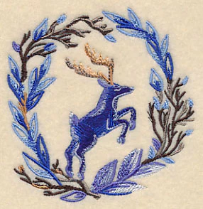 Wintry Deer Wreath in Watercolor - Image 5