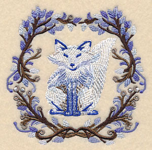 Wintry Fox Wreath in Watercolor - Image 5