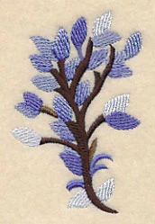 Wintry Leaf Branch in Watercolor - Image 2