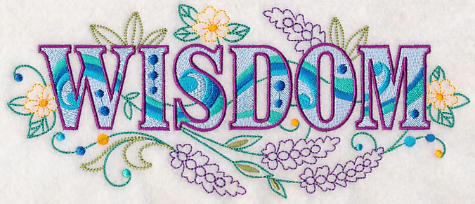 Wisdom with Vintage Flower Fade - Image 2