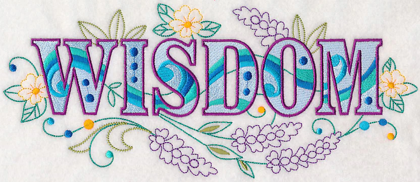 Wisdom with Vintage Flower Fade - Image 5